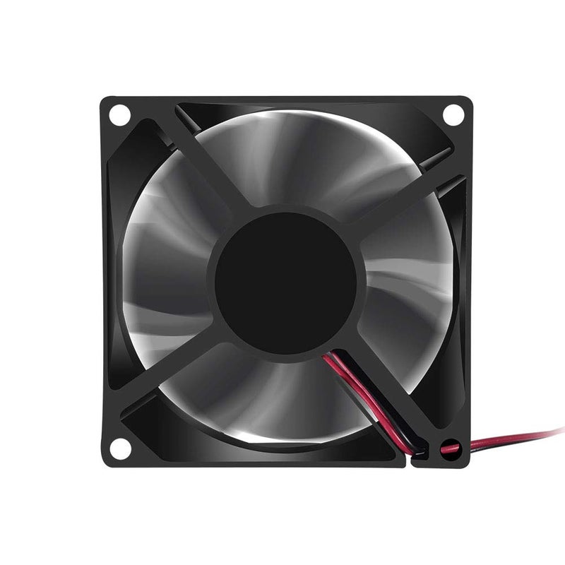 DORHEA 2Pcs 24V 3.14in 0.98in Fan 80mm x 80mm x 25mm Fan DC 24V 8025 Brushless Cooling Fan 80mm 25mm for Cooling PC Computer Case CPU Coolers Radiators 2pin - Image 3